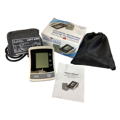 Blue Jay Fully Automatic Blood Pressure Monitor with 4 AAA Batteries