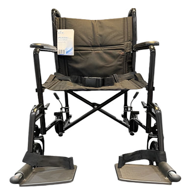 ROLL WITH ME 19" Steel Transport Wheelchair