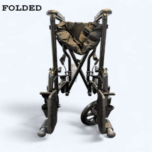 ROLL WITH ME 19" Steel Transport Wheelchair