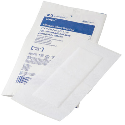 Telfa Adhesive Island Dressing  – Non-Adherent