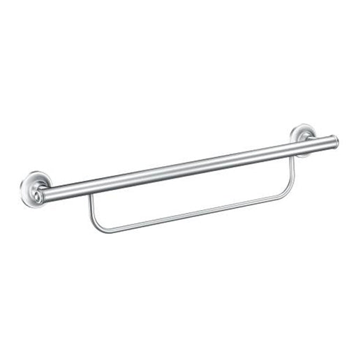 Moen 24" Integrated Grab Bar with Towel Bar – Chrome Finish