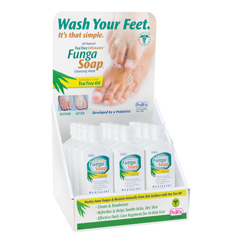 FungaSoap Tea Tree Ultimates Cleansing Wash 6oz – Counter Display
