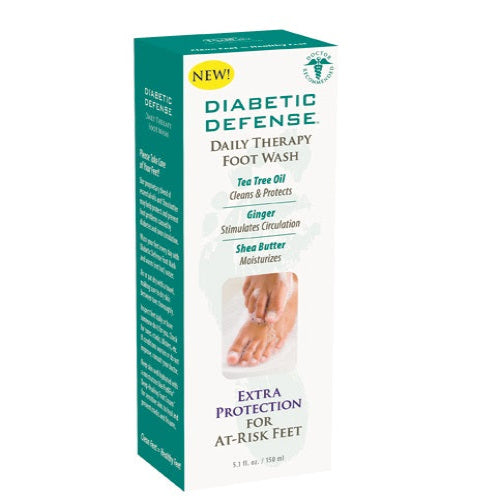 Diabetic Defense Daily Therapy Foot Wash – 5.1 oz Bottle
