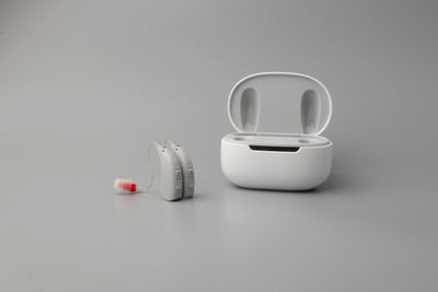 STREAM RIC Rechargeable OTC Hearing Aid Kit with Bluetooth Streaming & App Personalization